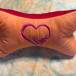 Nackenkissen Herz Love Orange Rot