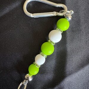 Schlüsselanhänger Grün und Weiss